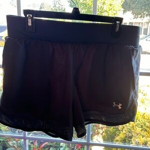 Dark gray Under Armor athletic shorts with 2 front pockets NWOT.